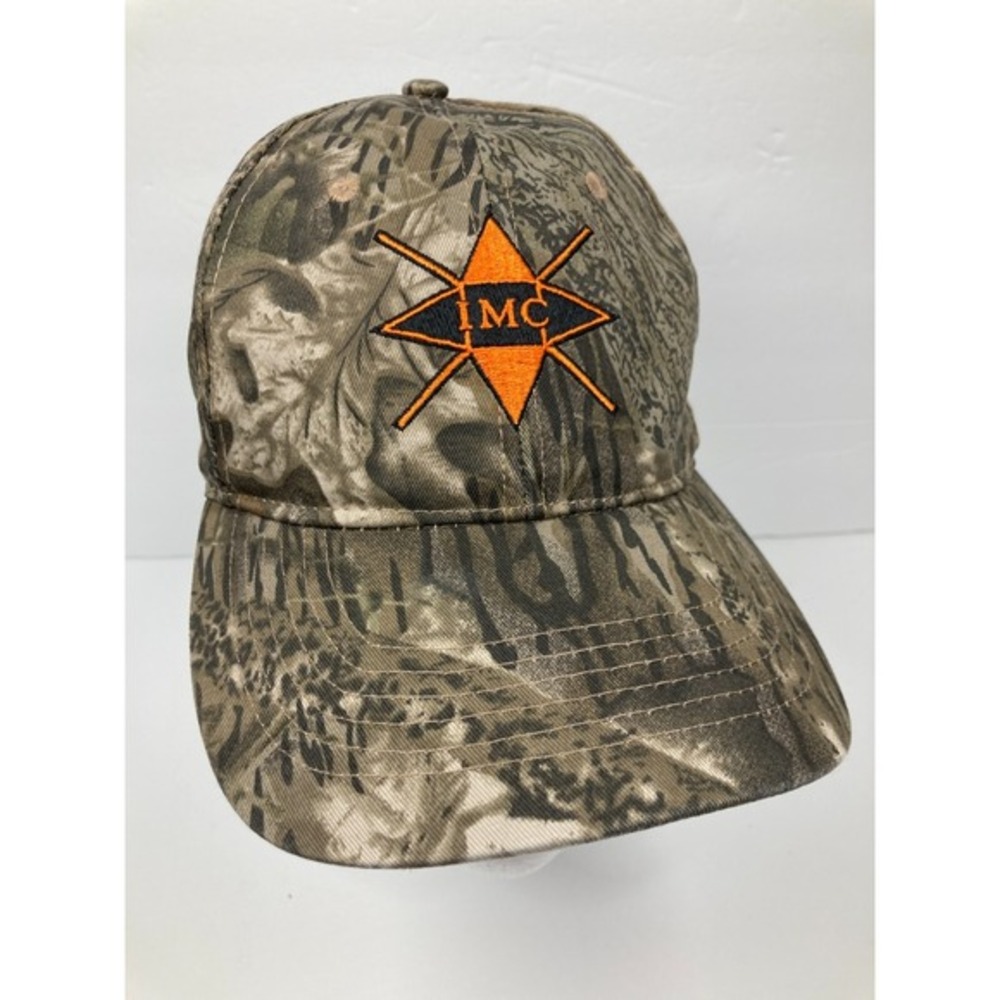 IMC Cap Hat Adult Adjustable Brown Camo Twill Caps To You Casual